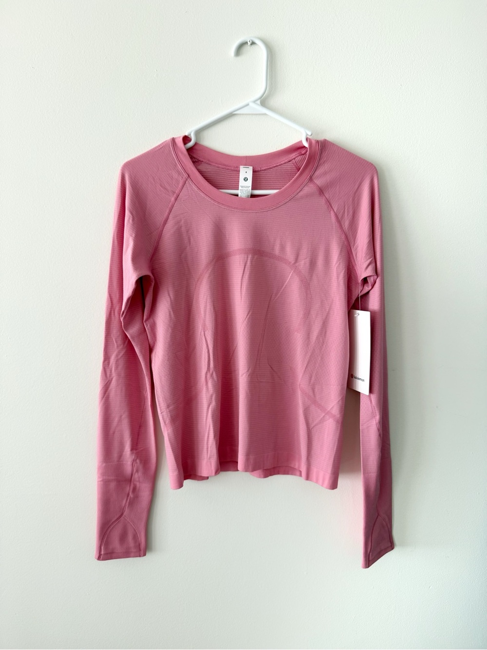 Lululemon Swiftly Tech Long Sleeve 2.0 *Race Length in Pink Sz 8 NWT